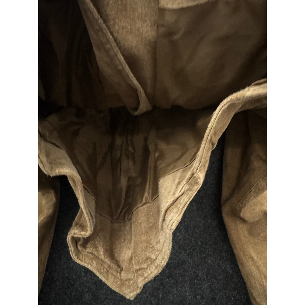 Outerbound by HMS Vintage Tan Suede Leather Cropped Asymmetrical Zip Jacket M - Picture 7 of 10